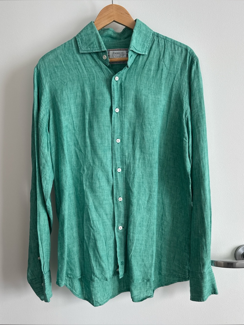 Emmett London Green Linen Shirt